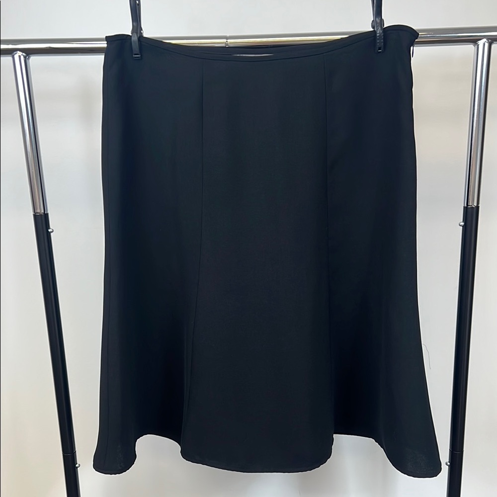 George Design by Mark Eisen Women’s Black A-Line Midi Skirt Plus Size 18